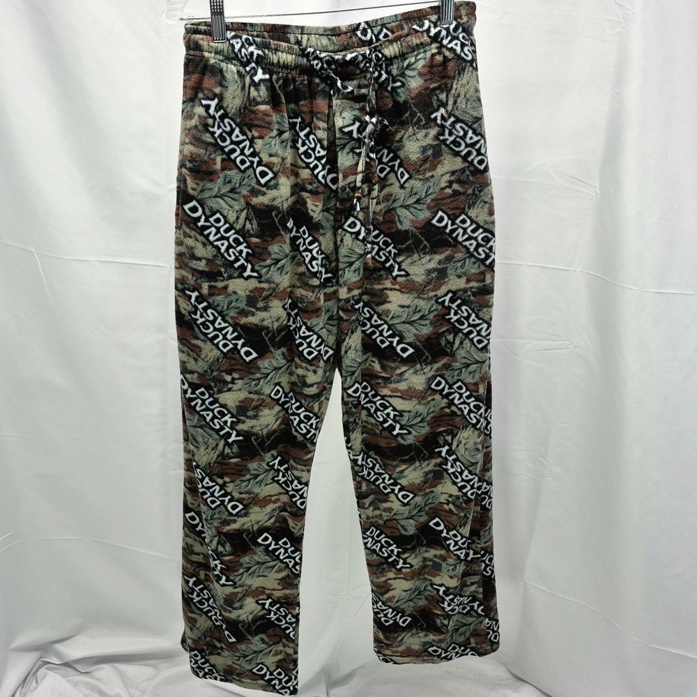 Duck Dynasty Camo Fleece Pajama Pants Lounge Wear Men's Small Unisex TV Merch